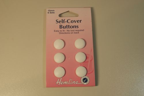 HEMLINE 15MM NYLON BUTTONS FOR COVERING